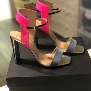 Giuseppe Zanotti Demin Brielle -Pink Sandal